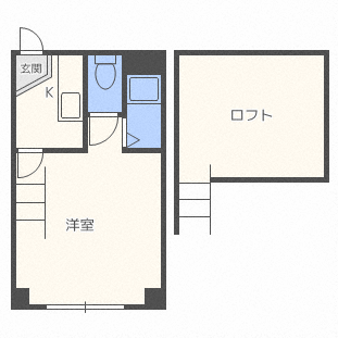 札幌市中央区北八条西のマンションの間取り