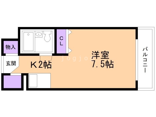 札幌市北区北三十三条西のマンションの間取り