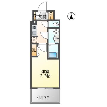 S-RESIDENCE堀田North IIの間取り