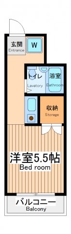 相模原市中央区鹿沼台のマンションの間取り