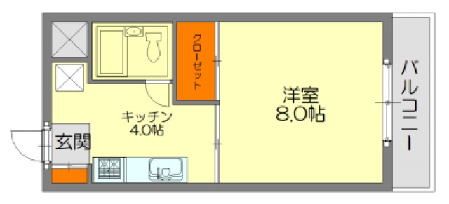 広島市安佐南区伴中央のマンションの間取り