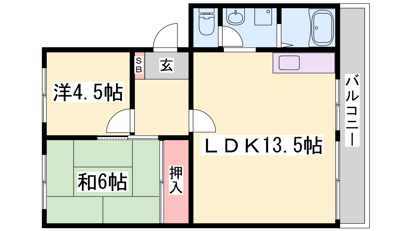 すずらん台コートの間取り