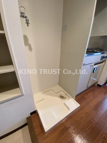 洗面設備　脱衣スペースもあります