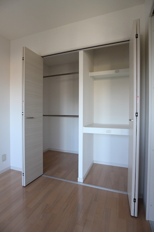 収納　※別号室の写真です。半分はウォークインクローゼットなので収納