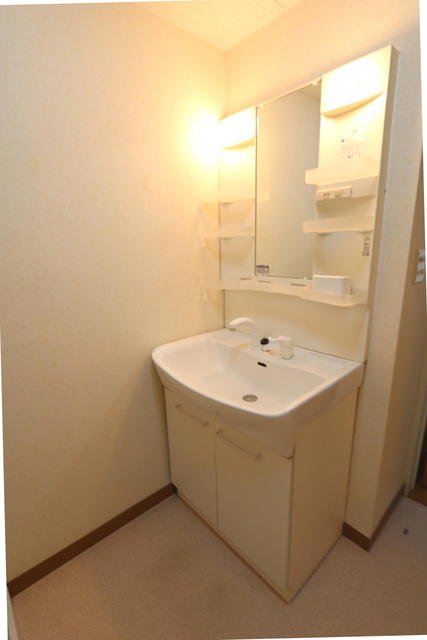 洗面設備　☆忙しい朝に便利なシャワー付独立洗面台☆