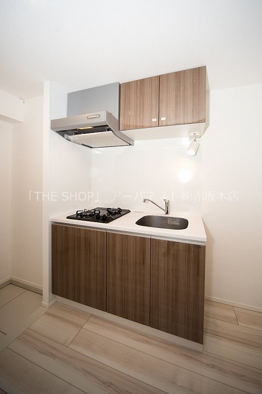 キッチン　効率よくお料理できる２口ガスキッチン