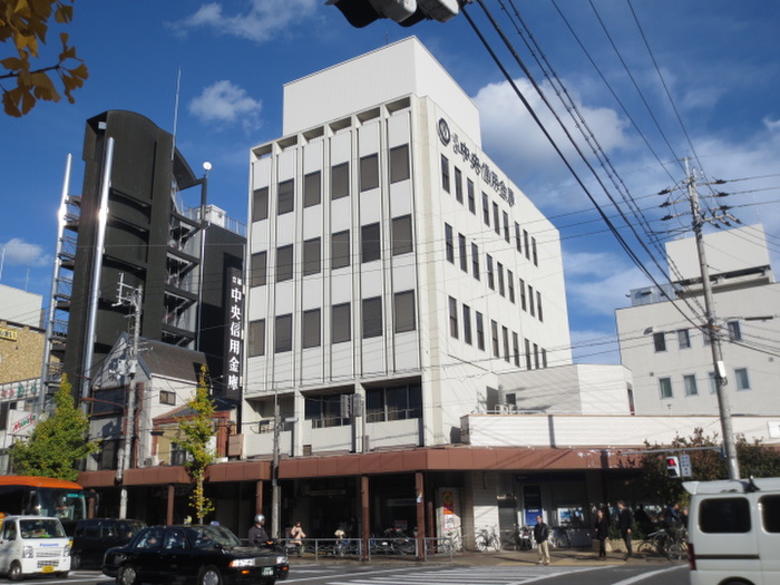 銀行　京都中央信用金庫（銀行）まで750m