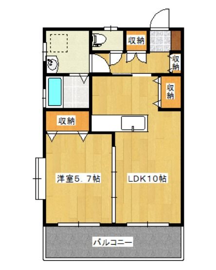 1LDK Mansion in Kagoshima, Kagoshima — photo 2 of 3