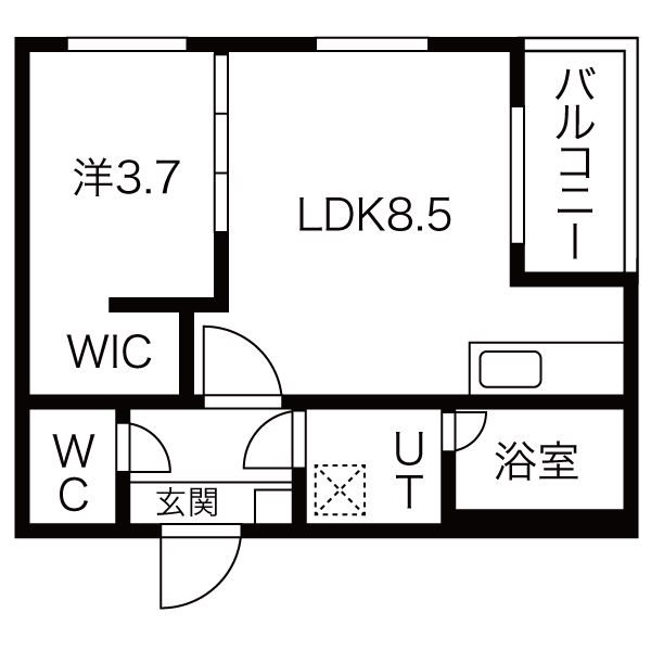地下鉄東山線 中村日赤駅 徒歩7分 3階建 築8年の間取り写真