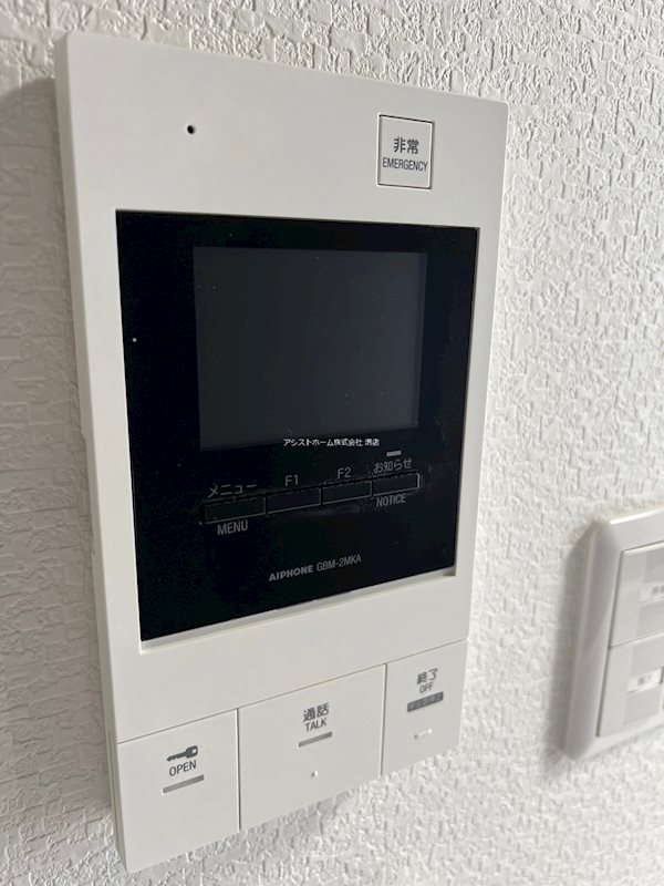 セキュリティ　来訪者をカメラで確認できます