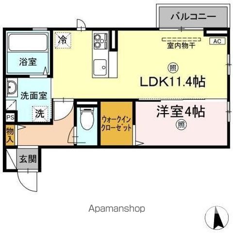 高松琴平電鉄琴平線 太田駅 徒歩8分 2階建 築5年の間取り写真