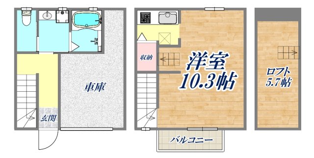 パロスGT塩屋の間取り写真