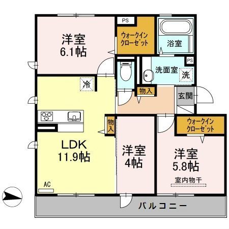 D-room修猷館の間取り写真