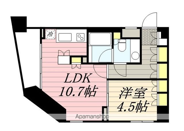 ＪＲ根岸線 桜木町駅 徒歩8分 10階建 築20年の間取り写真