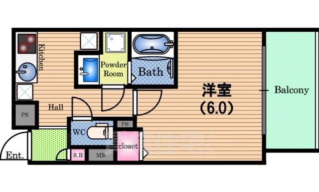 LAV心斎橋WESTの間取り写真