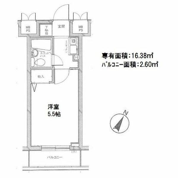 パレ・ドール伊勢佐木町南2の間取り写真