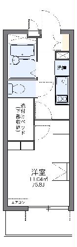 レオパレス藤見の間取り