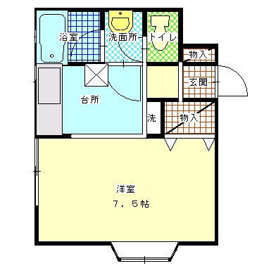 サンハイムIの間取り