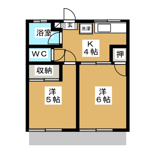 コーポ新苑の間取り