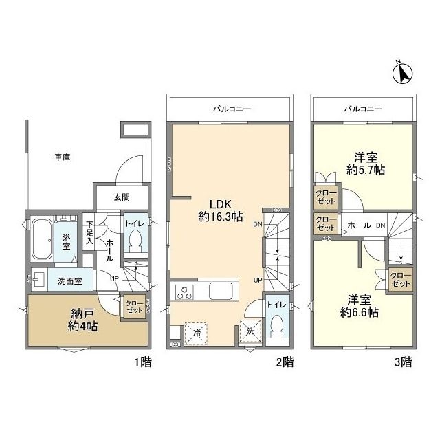 東京都葛飾区柴又２（一戸建）の賃貸物件の間取り