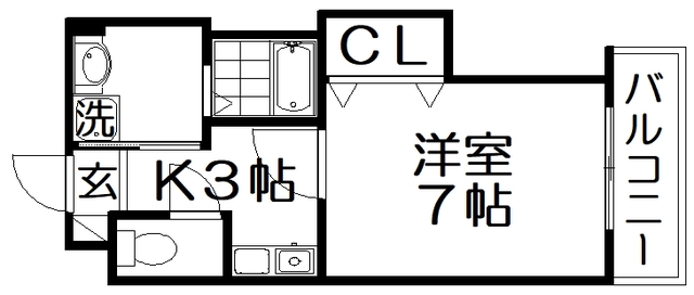 【M’PLAZA香里参番館の間取り】