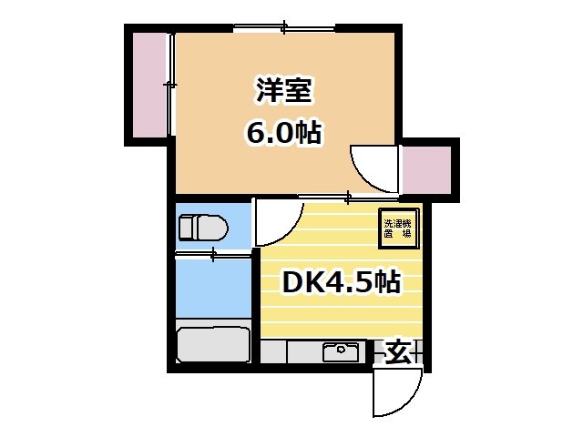 横浜市金沢区富岡西のアパートの間取り