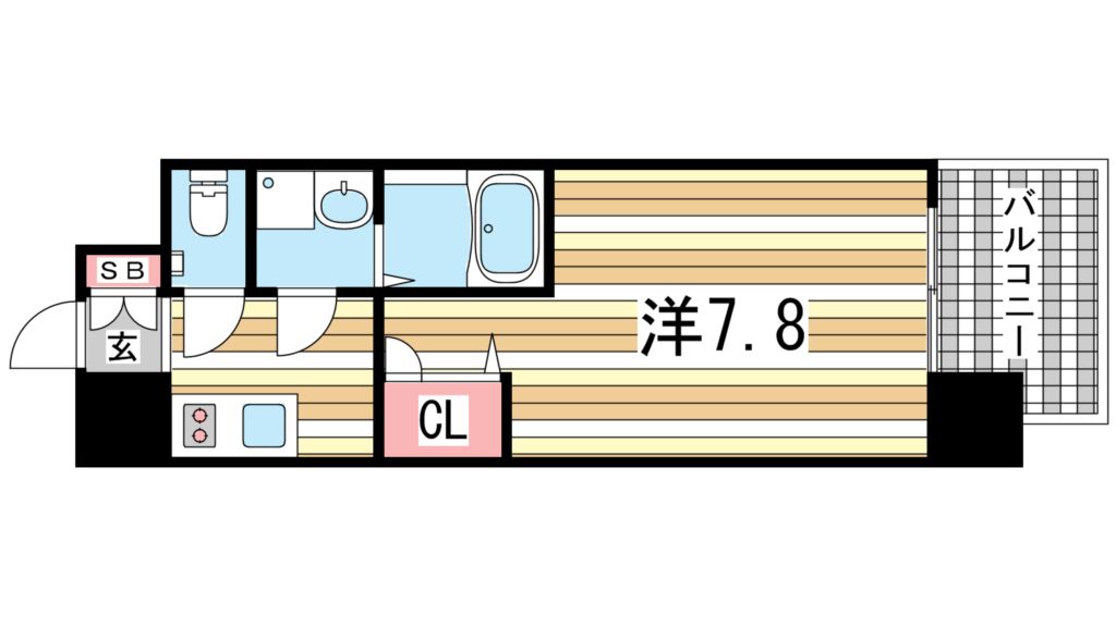 エスリード神戸三宮ノースゲートの間取り