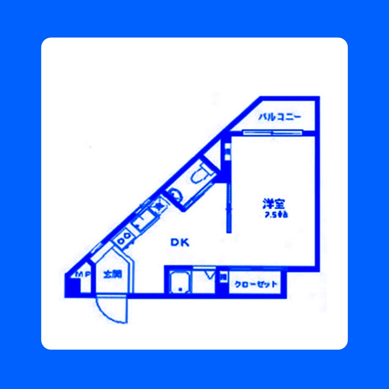 横浜市南区花之木町のマンションの間取り