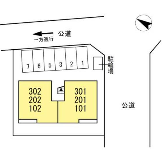 【さくらハウス岡崎の駐車場】