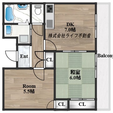 ソレイユ長堂の間取り