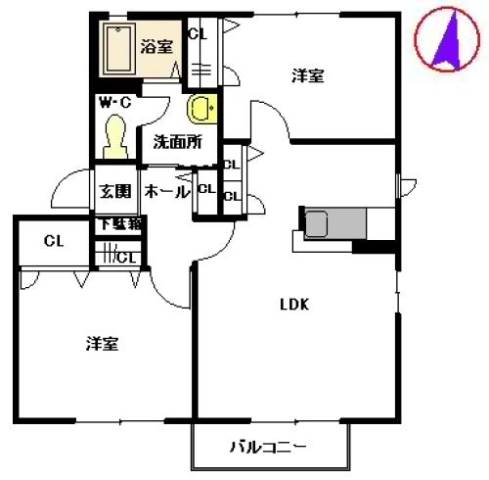 エトワールB棟の間取り