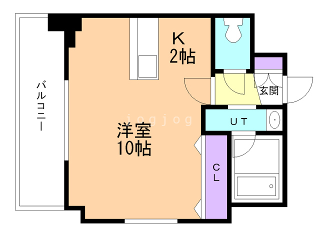 札幌市厚別区厚別中央一条のマンションの間取り