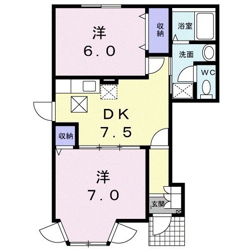 ｐｅａｃｅ　ｗｉｎｄｓの間取り