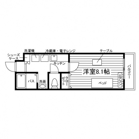 TEC烏山の間取り