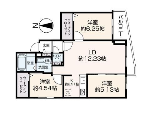 【TWINBERRY MARUYAMA PARKの間取り】