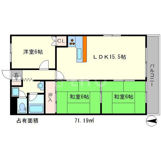 ピアレス円勝寺の間取り