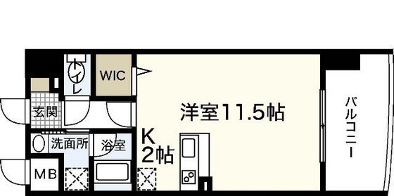 広島市中区宝町のマンションの間取り