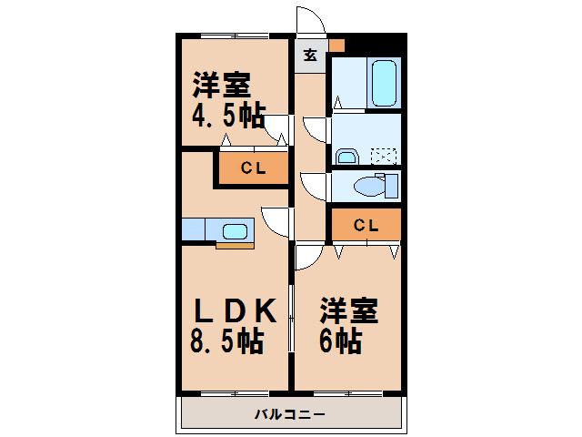 Ｋ５マンションの間取り