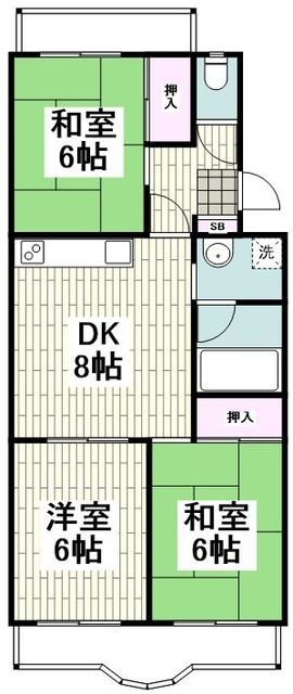 【大和市福田のマンションの間取り】