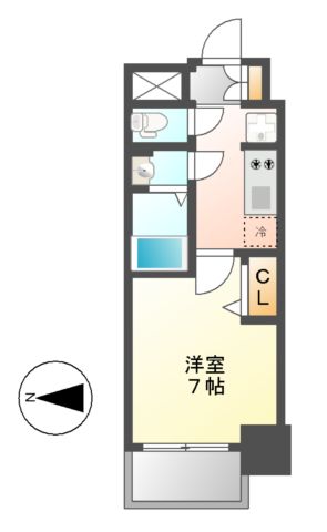 プレサンス上前津フィットの間取り