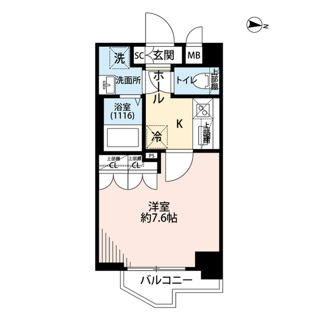 板橋区舟渡のマンションの間取り