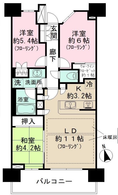 パークホームズ西台シーズンスクエアの間取り