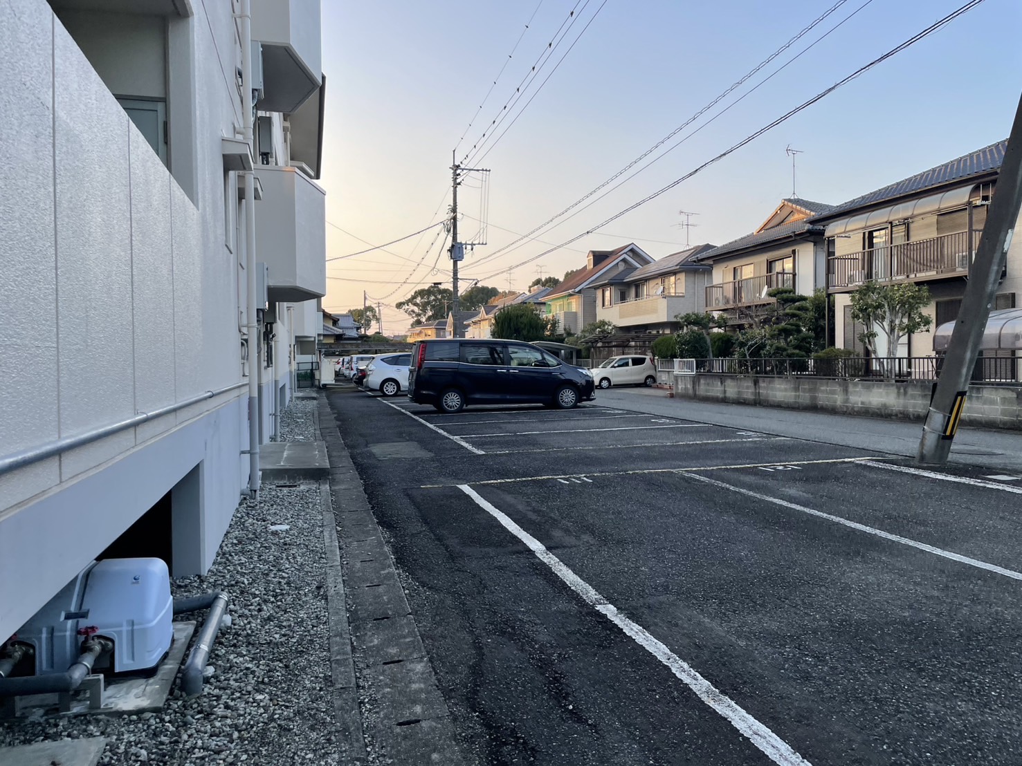 【ハイツ松江の駐車場】