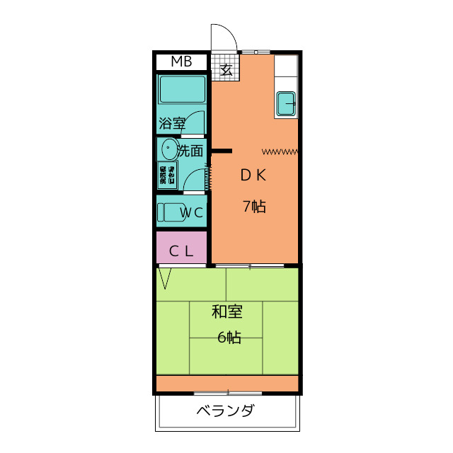 リバティー東の間取り