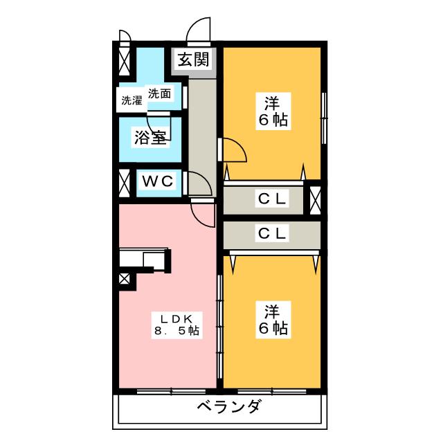 丸万マンションの間取り