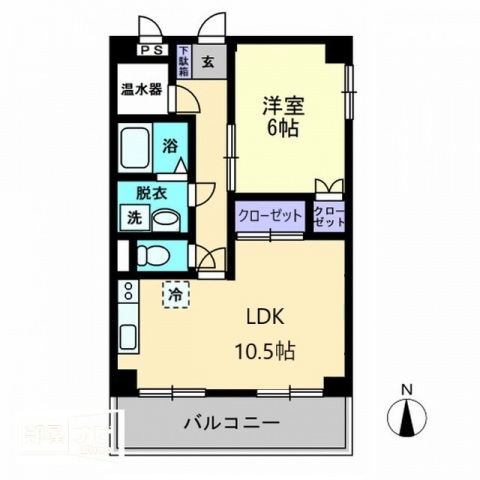 津山マンションの間取り