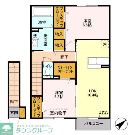 【さいたま市西区大字指扇のアパートの間取り】