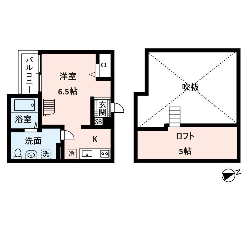 神戸市長田区長尾町のアパートの間取り