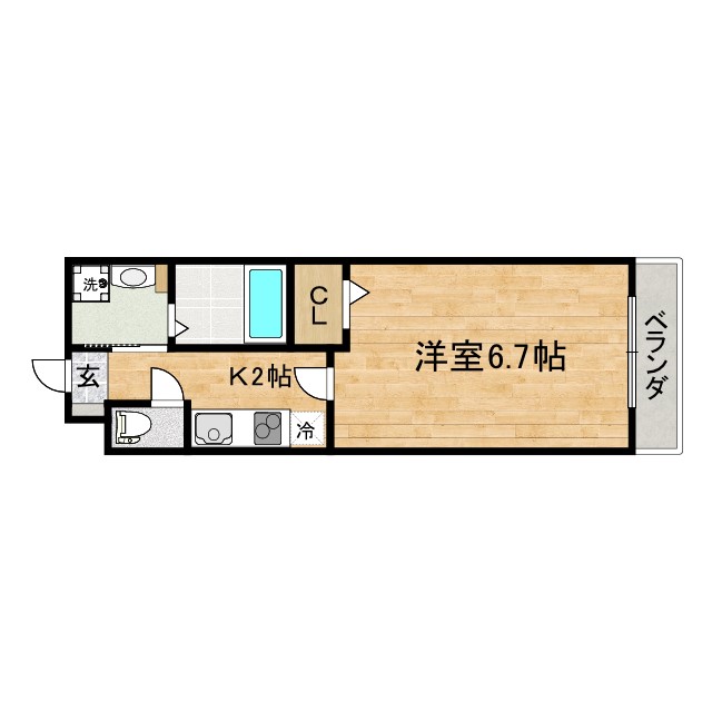 ウエスト桂川駅前の間取り