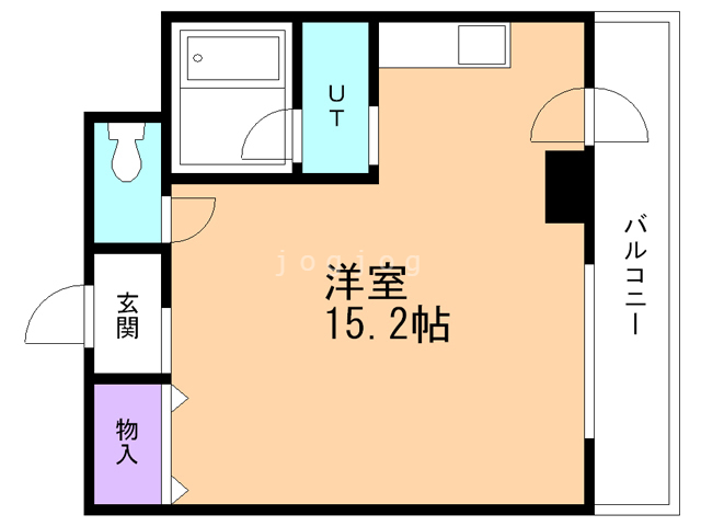 札幌市西区発寒九条のマンションの間取り